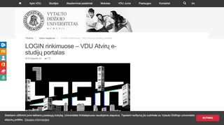 
                            13. LOGIN rinkimuose – VDU Atvirų e-studijų portalas | VDU