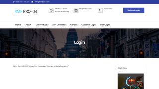 
                            11. Login – RMF PRO