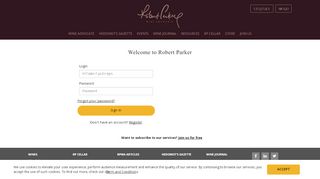 
                            12. Login - Robert Parker Wine Advocate