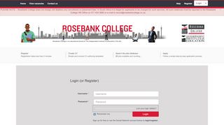 
                            7. Login | Rosebank College