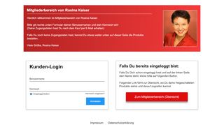 
                            1. Login › Rosina-Kaiser-Produkte