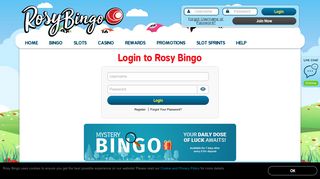 
                            2. Login - Rosy Bingo