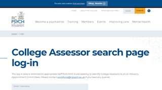 
                            3. Login - Royal College of Psychiatrists