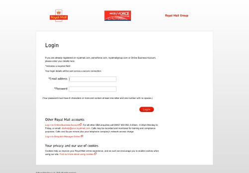 
                            8. Login | Royal Mail Group Ltd