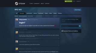 
                            2. login? :: RPG MO General Discussions - Steam Community