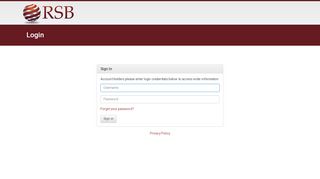 
                            7. Login - RSB User Portal