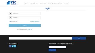 
                            8. login — RSC Geological Consultants