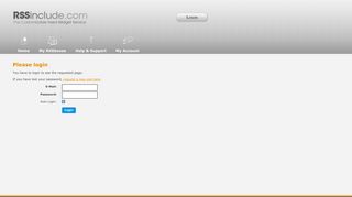 
                            1. Login - RSSinclude