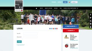 
                            12. Login - Run for Leucan - Courir pour Leucan