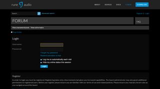 
                            3. Login • RuneAudio Forum User Control Panel •