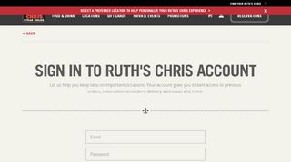 
                            9. Login - Ruth's Chris Steak House