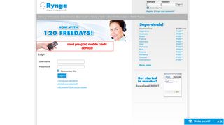 
                            10. Login - Rynga | For the cheapest international calls