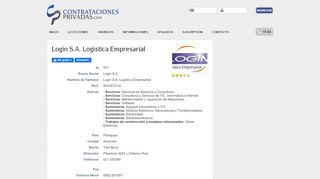 
                            8. Login S.A. Logistica Empresarial - Contrataciones Privadas