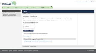 
                            6. Login | Saarland.de