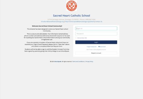 
                            6. Login | Sacred Heart Catholic School - SchoolSpeak