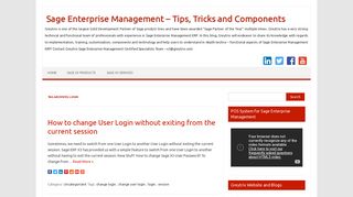 
                            3. login – Sage Enterprise Management – Tips, Tricks and Components