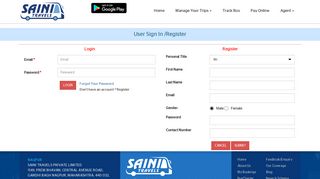 
                            1. Login - Saini Travels