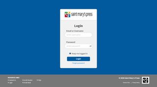 
                            12. Login - Saint Mary's Press