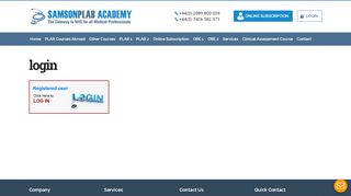 
                            1. login - Samson Plab Courses