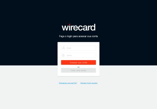 
                            4. Login sandbox - Acesso Conta da Wirecard