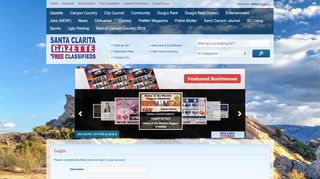 
                            10. Login - Santa Clarita Gazette and Free Classifieds