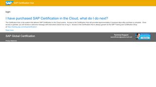 
                            4. login | SAP Certification Hub