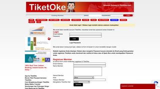 
                            4. Login - Satu Tempat Cari Tiket | TiketOke.com