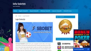 
                            10. Login Sbobet99 | Daftar Sbobet999