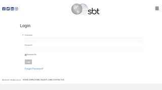 
                            8. Login - SBT - SBT Industries