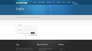 
                            11. Login - SCADA Software - PLC Systems - FULTEK ... - PLC | SCADA