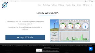 
                            6. Login SCADA - WES, Wind Energy Solutions