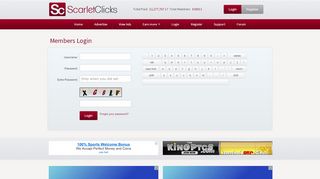 
                            1. Login - Scarlet-Clicks.info - Get Paid To Click