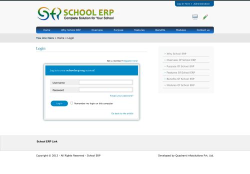 
                            4. Login - School ERP