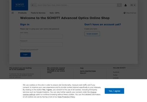 
                            7. Login | SCHOTT Advanced Optics