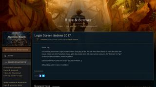 
                            11. Login Screen ändern 2017 - EUW boards - League of Legends