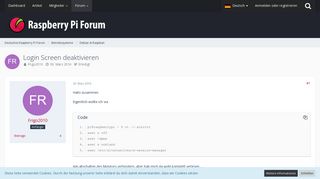 
                            1. Login Screen deaktivieren - Debian & Raspbian - Deutsches ...