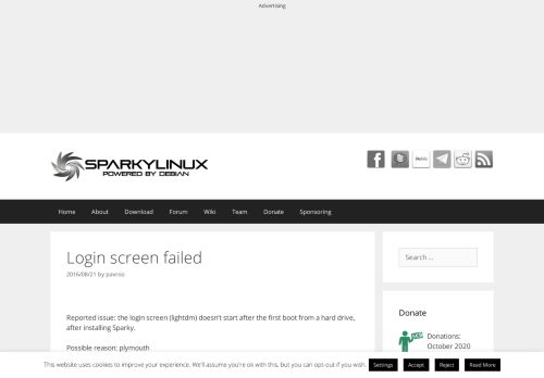 
                            1. Login screen failed | SparkyLinux