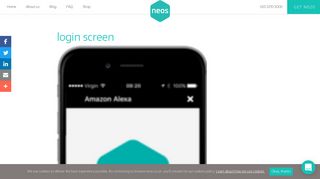
                            2. login screen - Neos Smart Home Insurance