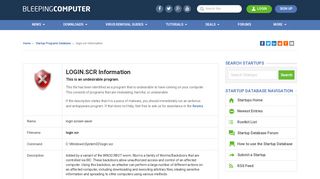 
                            11. login screen saver - login.scr - Program Information - Bleeping Computer