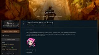 
                            7. Login Screen songs on Spotify - EUW boards - League of Legends