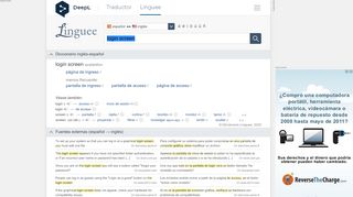 
                            2. login screen - Traducción al español – Linguee
