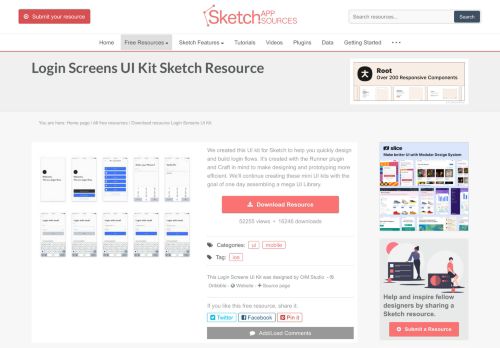 
                            6. Login Screens UI Kit Sketch freebie - Download ... - Sketch App Sources