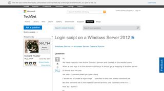 
                            6. Login script on a Windows Server 2012 - Microsoft
