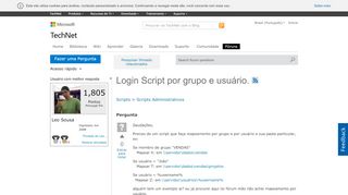 
                            5. Login Script por grupo e usuário. - Microsoft