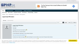 
                            5. Login Script PW ändern - php.de