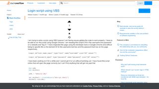 
                            8. Login script using VBS - Stack Overflow