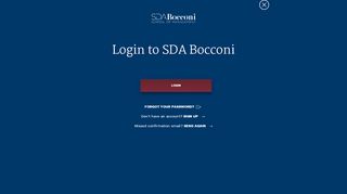 
                            6. Login - SDA Bocconi