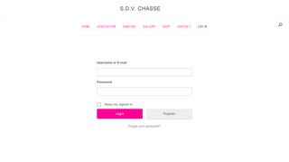 
                            7. Login – S.D.V. Chasse