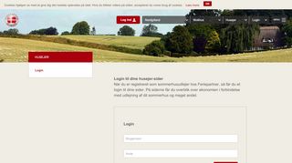 
                            2. Login - se status på din udlejning hos Feriepartner Blokhus