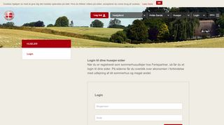 
                            5. Login - se status på din udlejning hos Feriepartner Hvide Sande